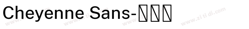 Cheyenne Sans字体转换 Cheyenne Sans字体转换